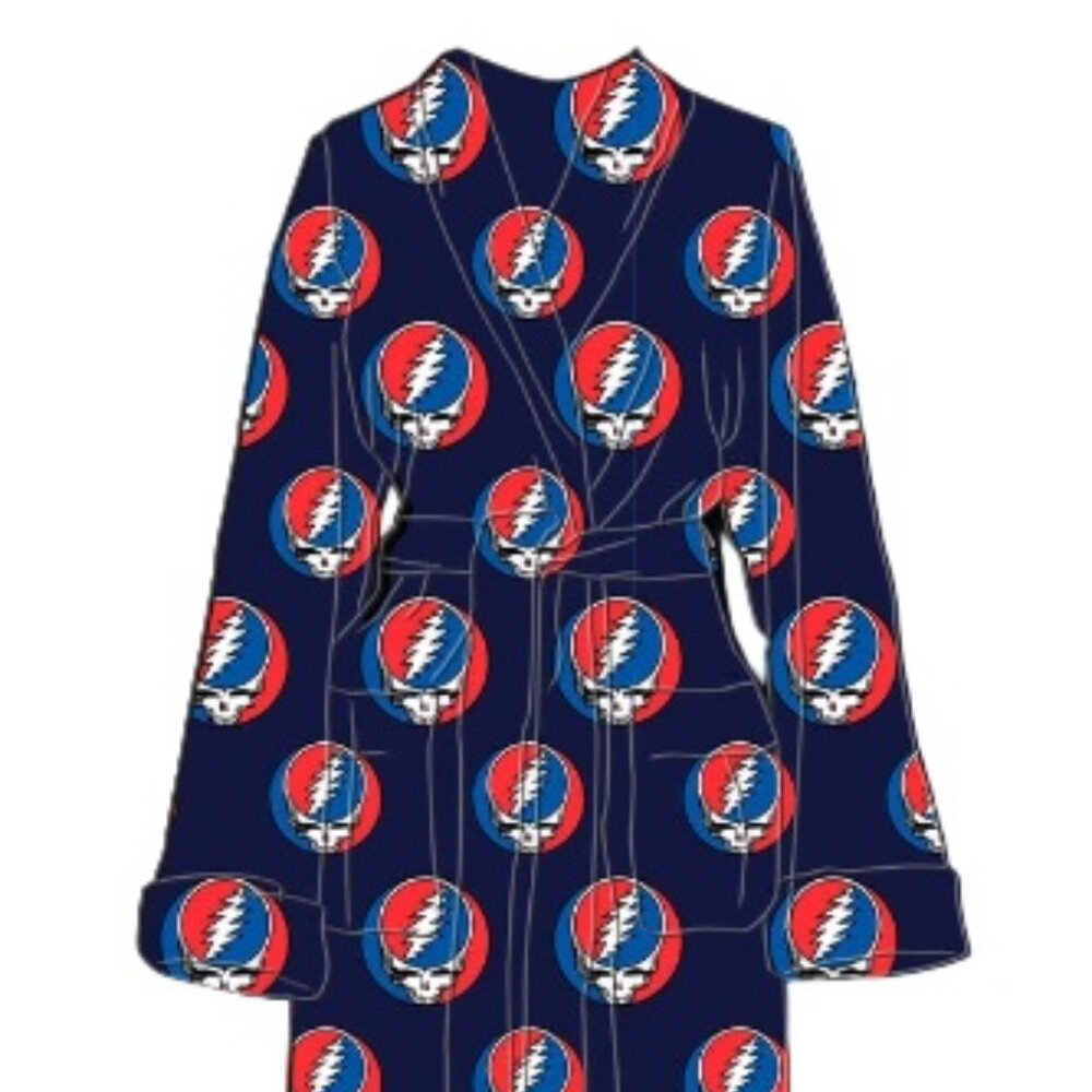Grateful Dead - Steal Your Face Fleece Bathrobe - Picture 2 of 2